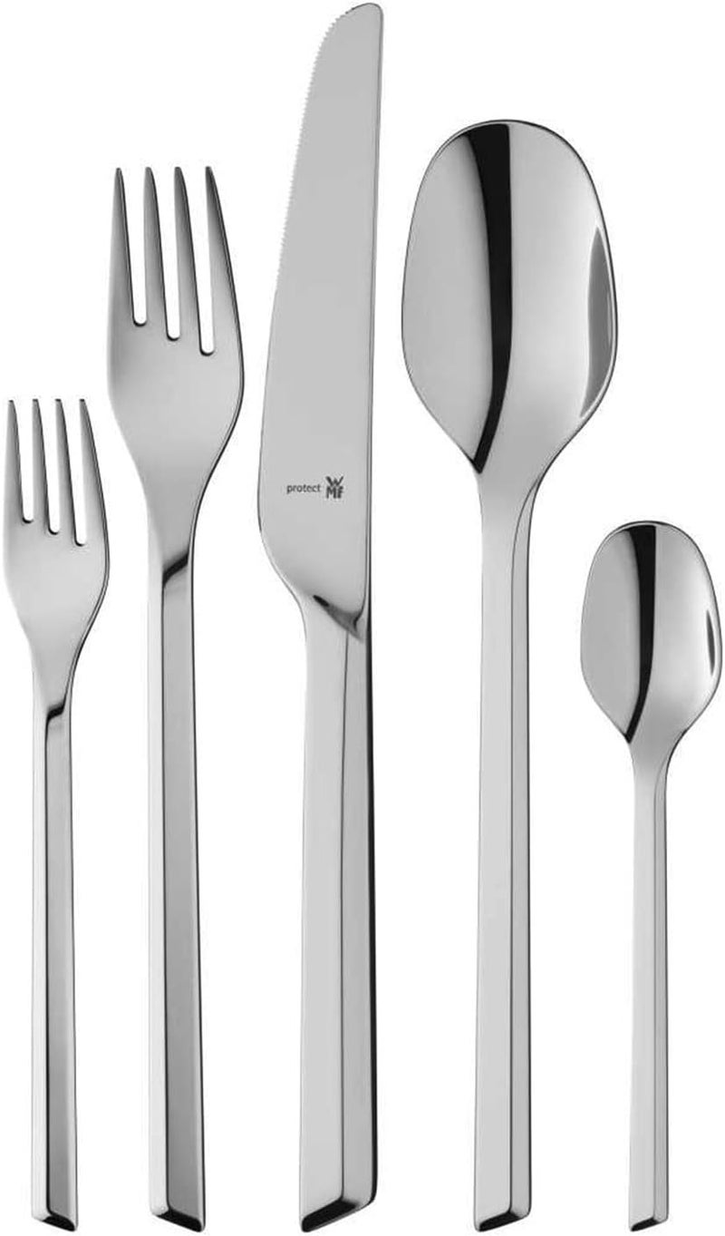 WMF Kineo Cutlery Set for 12 People, 66 Pieces, Stainless Steel, Dishwasher Safe